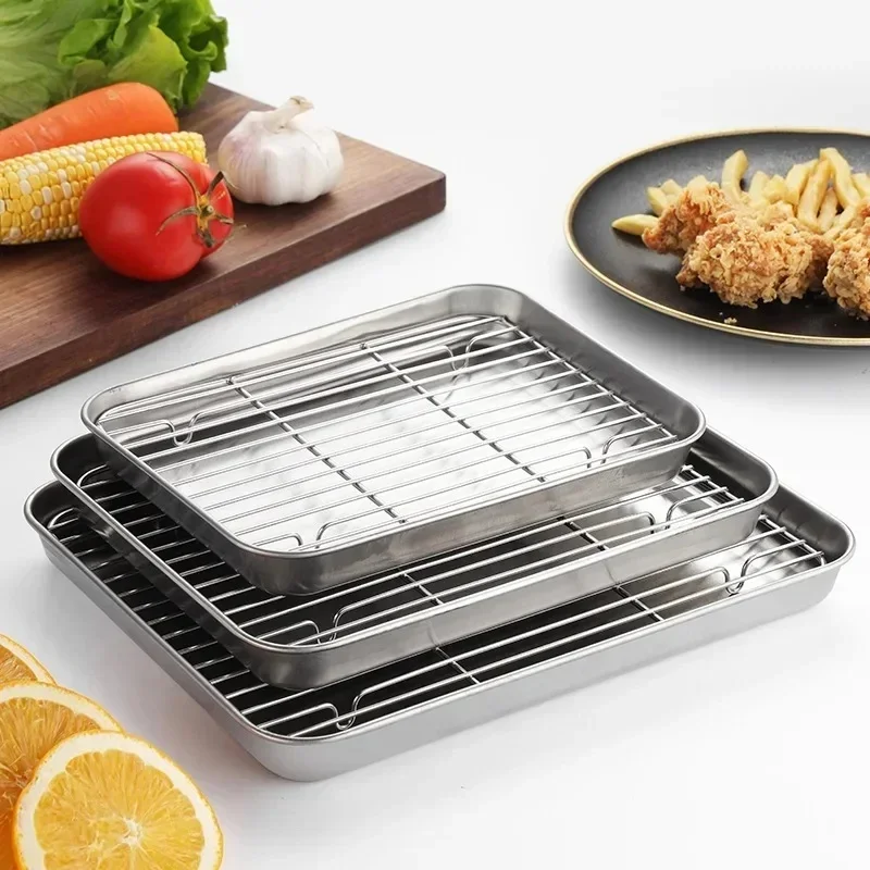 Kitchen Baking Rack - Paslanmaz Çelik fırın tepsisi Tepsi Tel