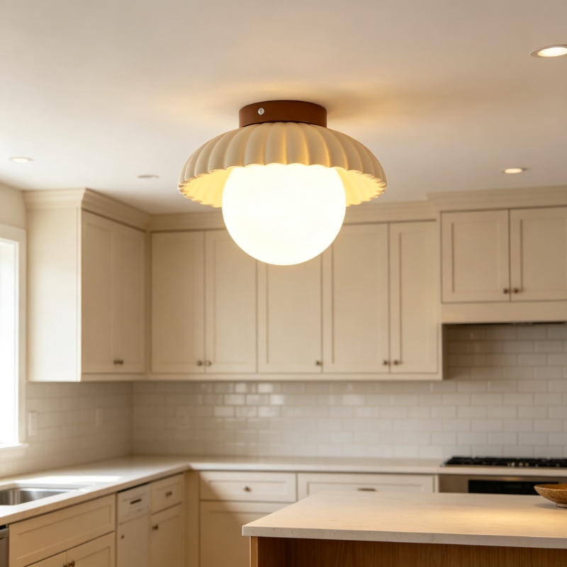 Kitchen Baking Island - Fransız Minimalist Tarzı Ev Tavan Lambaları