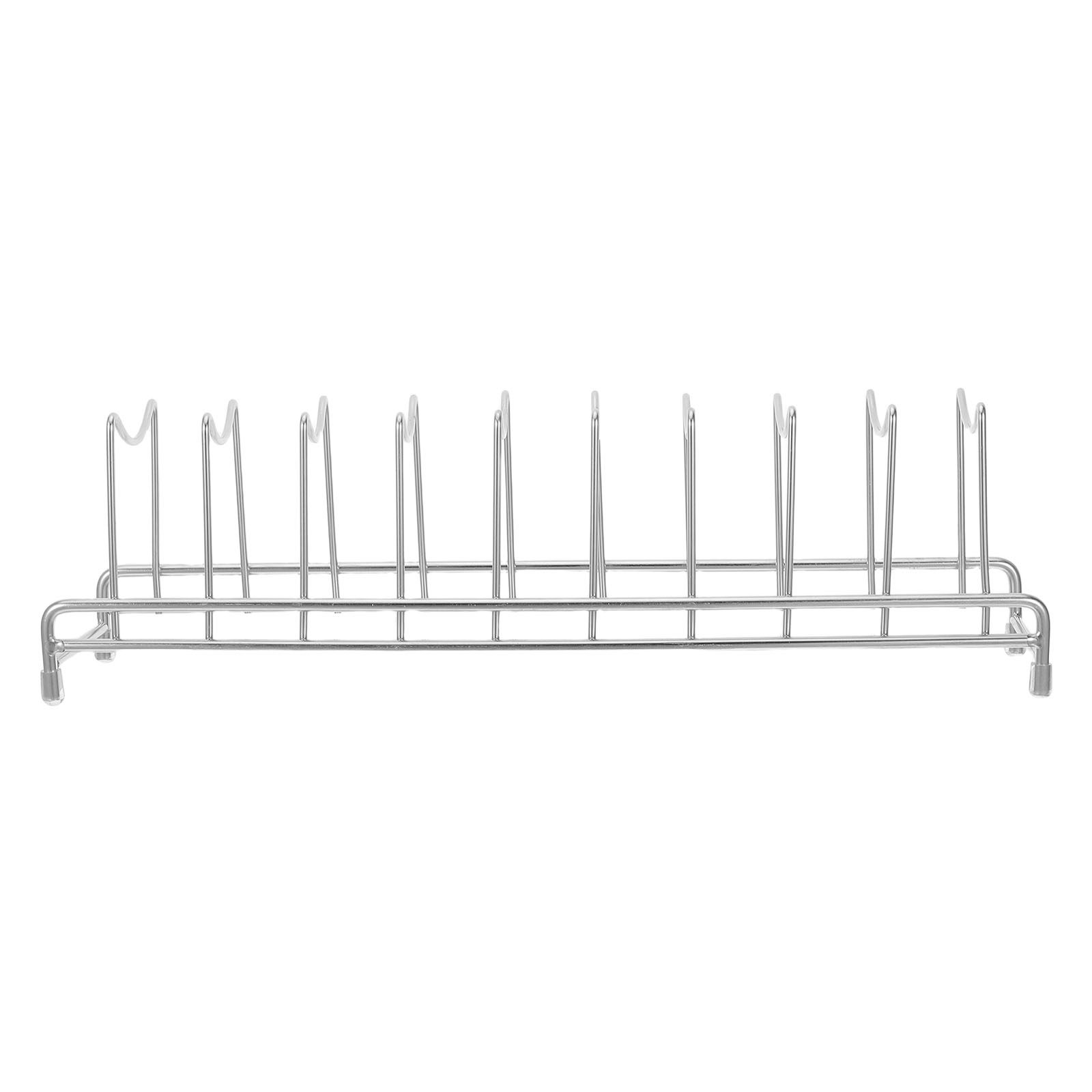 Kitchen Baking Sheet Organizer - Paslanmaz Çelik 9 Bölmeli Tencere Kapağı