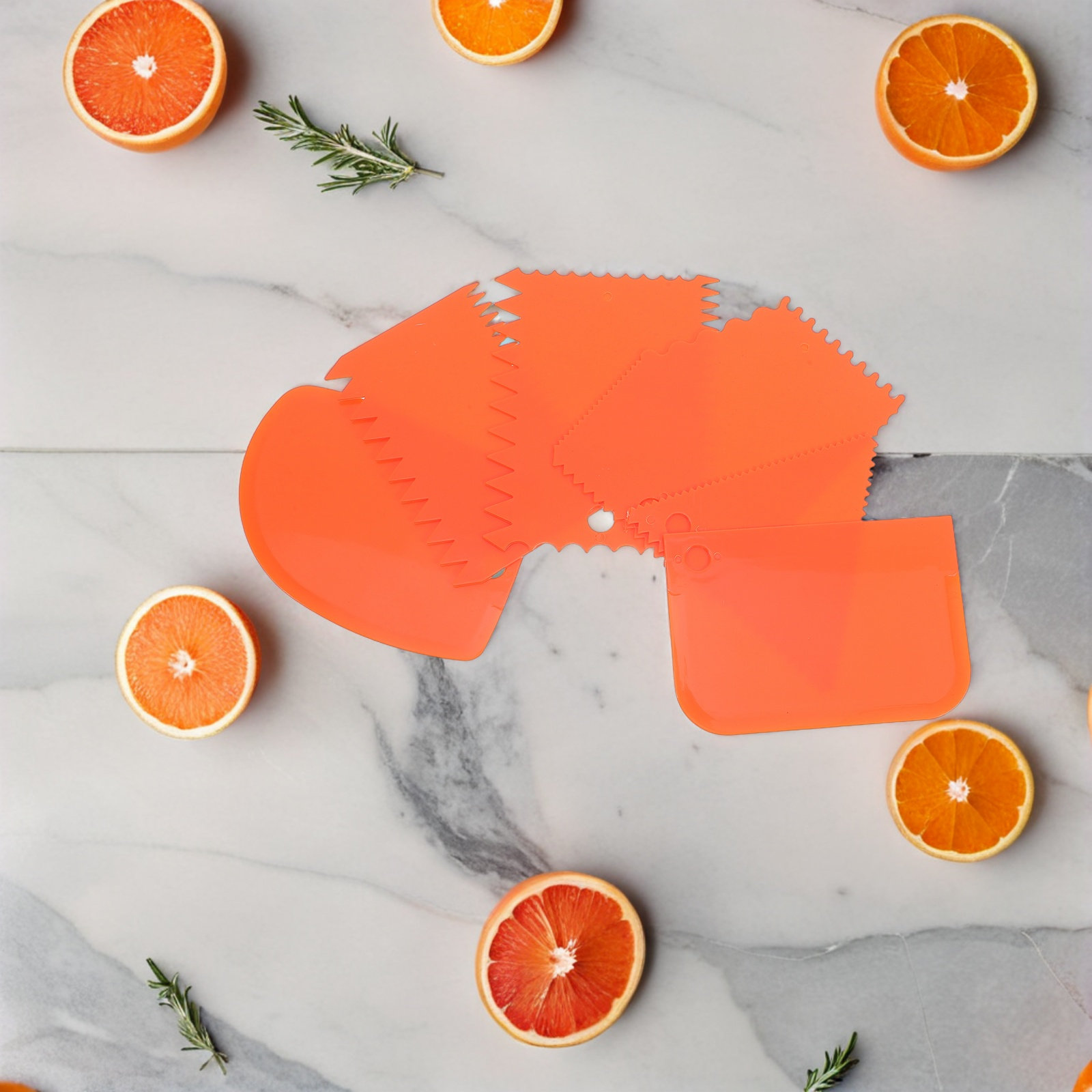 Fondant Smoother Set - 6 Parça Kek Kreması Spatula Seti