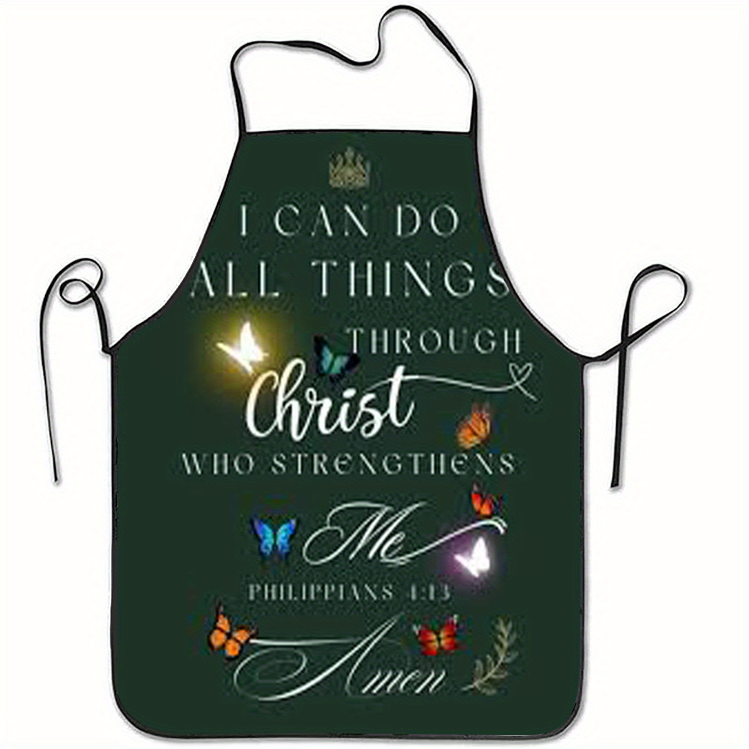 Kitchen Baking Quotes - 1 adet Hristiyan Önlüğü Filipililer 4:13