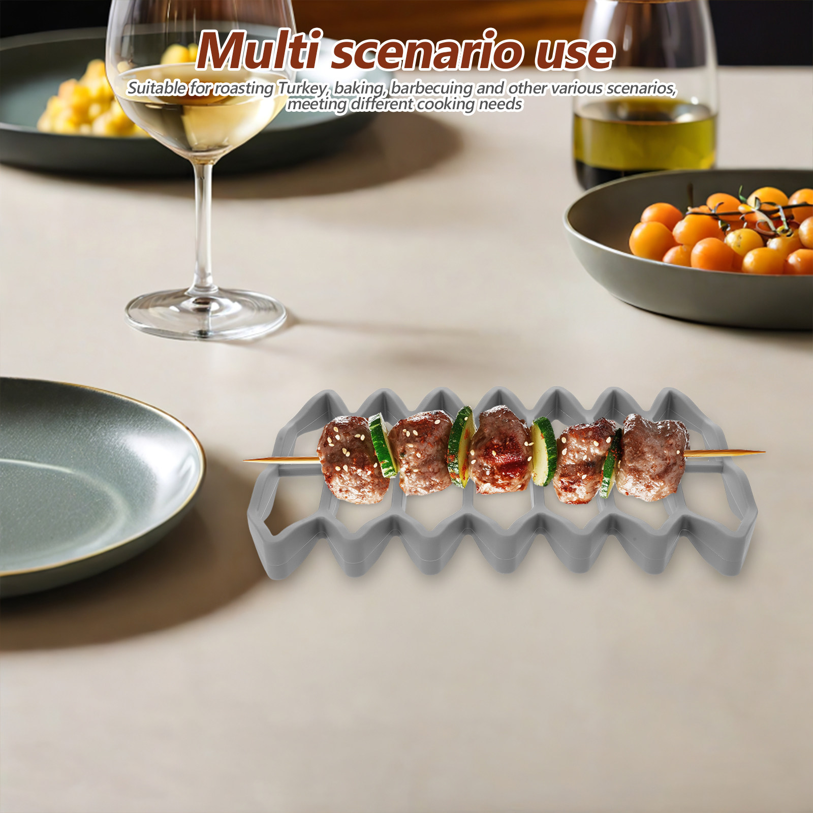 Kitchen Baking Rack - 2 Adet Silikon Fırın Izgara Rafı,