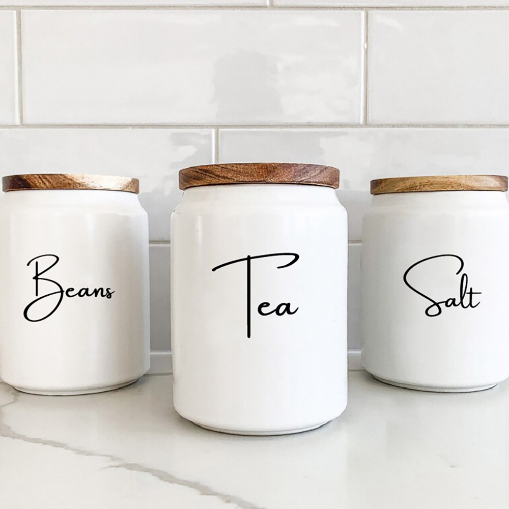 Kitchen.Baking Labels - Mutfak Organizasyon Teneke Kutu Kavanoz Etiketleri