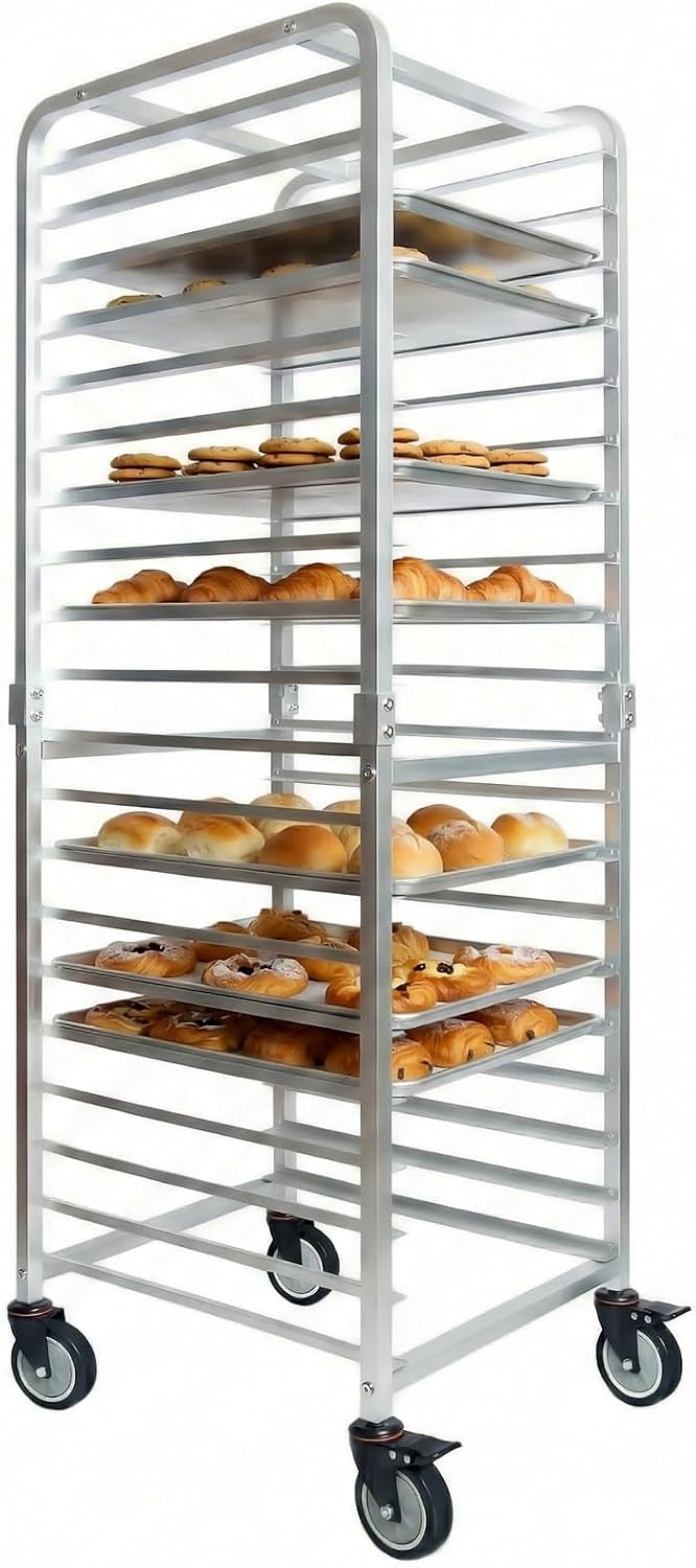 Kitchen Baking Rack - Ticari 20 Katmanlı Paslanmaz Çelik Tepsi