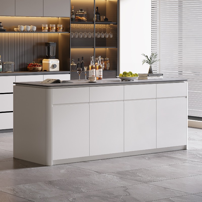 Kitchen Baking Island - Mutfak Adası Dolabı Bireysel Işık Lüks