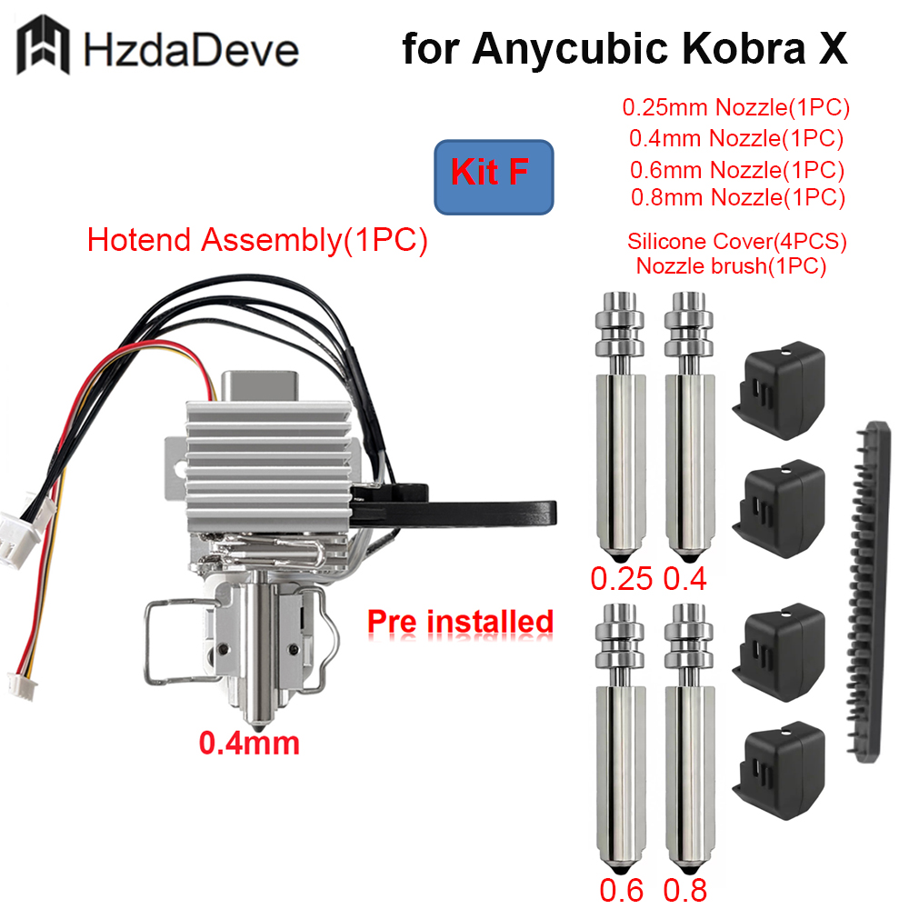 Anycubic Kobra X Hotend Isıtma - Pastry Brush Silicone incelemesi ve fiyatı