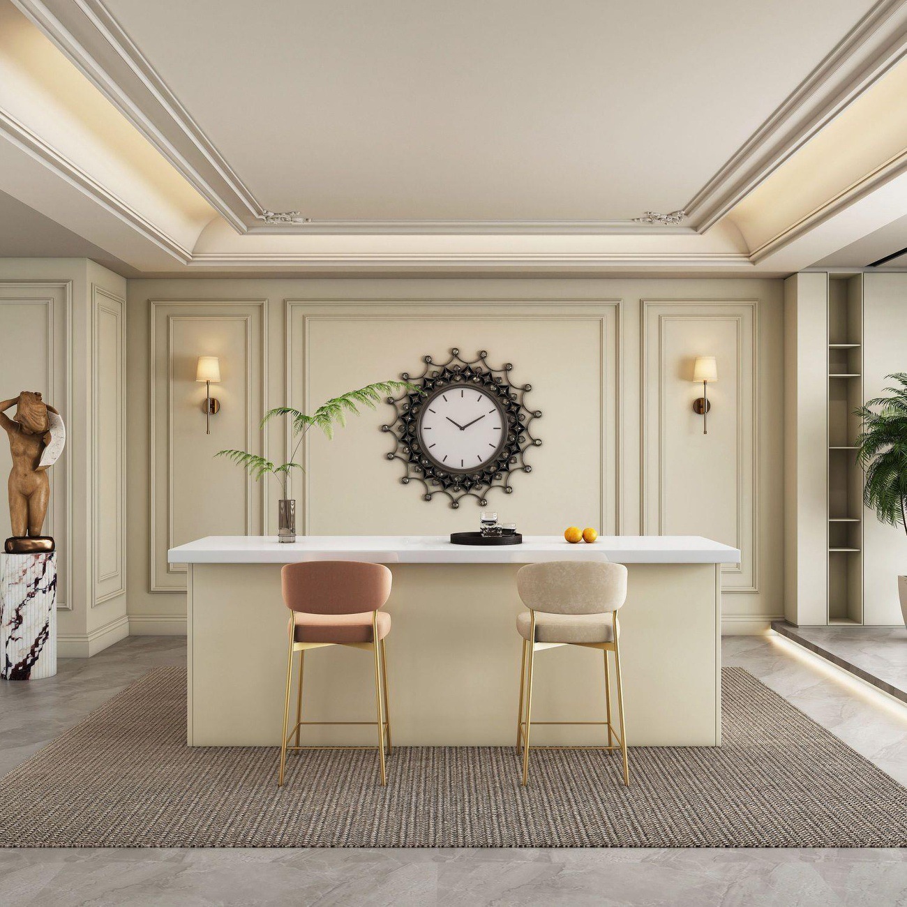 Modern hafif lüks bar, ev mutf - Kitchen Baking Island incelemesi ve fiyatı