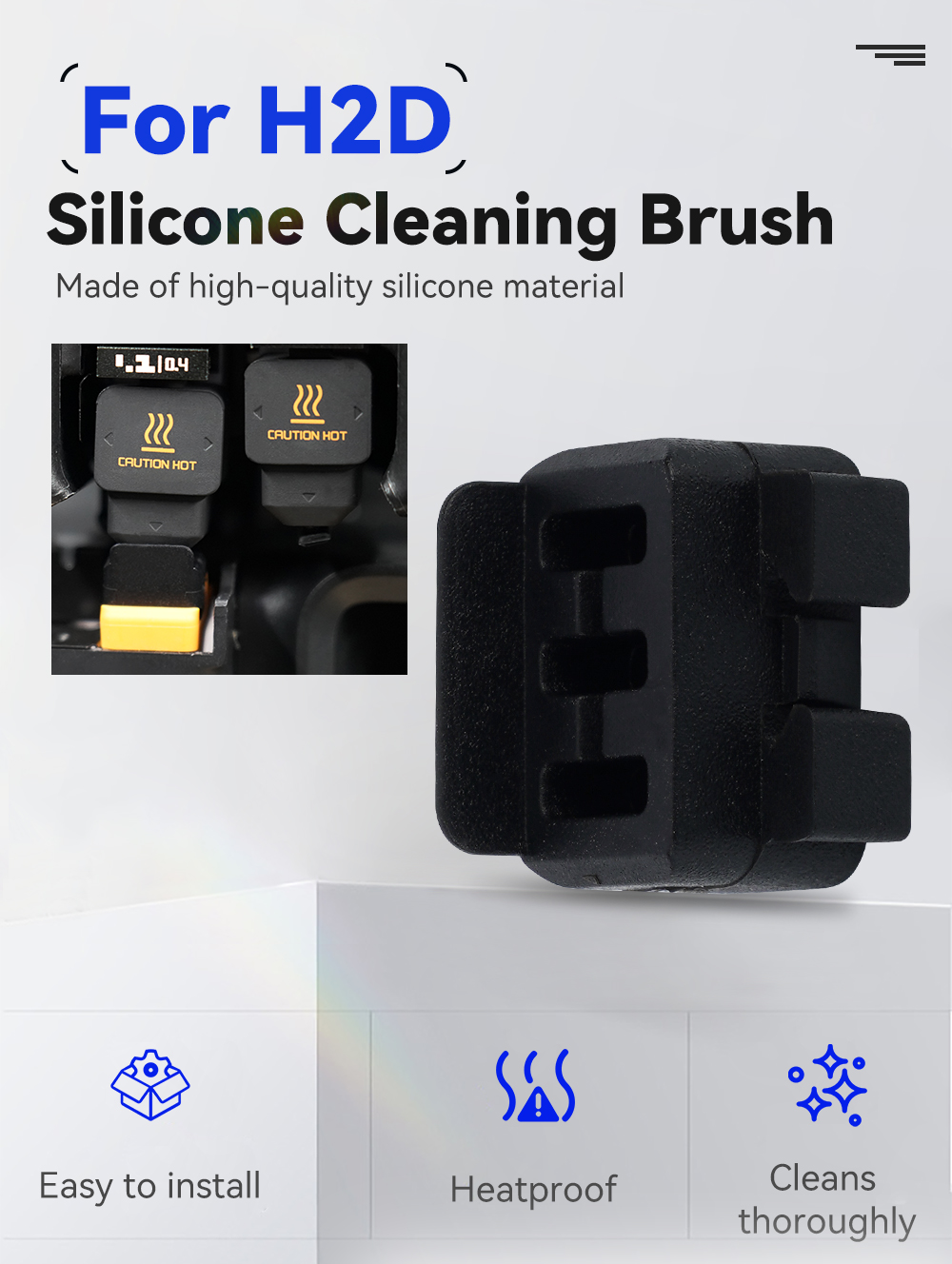 Yeni Meme silecek Bambu Lab H2 - Pastry Brush Silicone incelemesi ve fiyatı