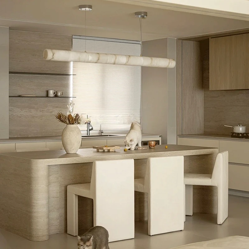 Minimalist Lüks Mermer Sarkıt  - Kitchen Baking Island incelemesi ve fiyatı