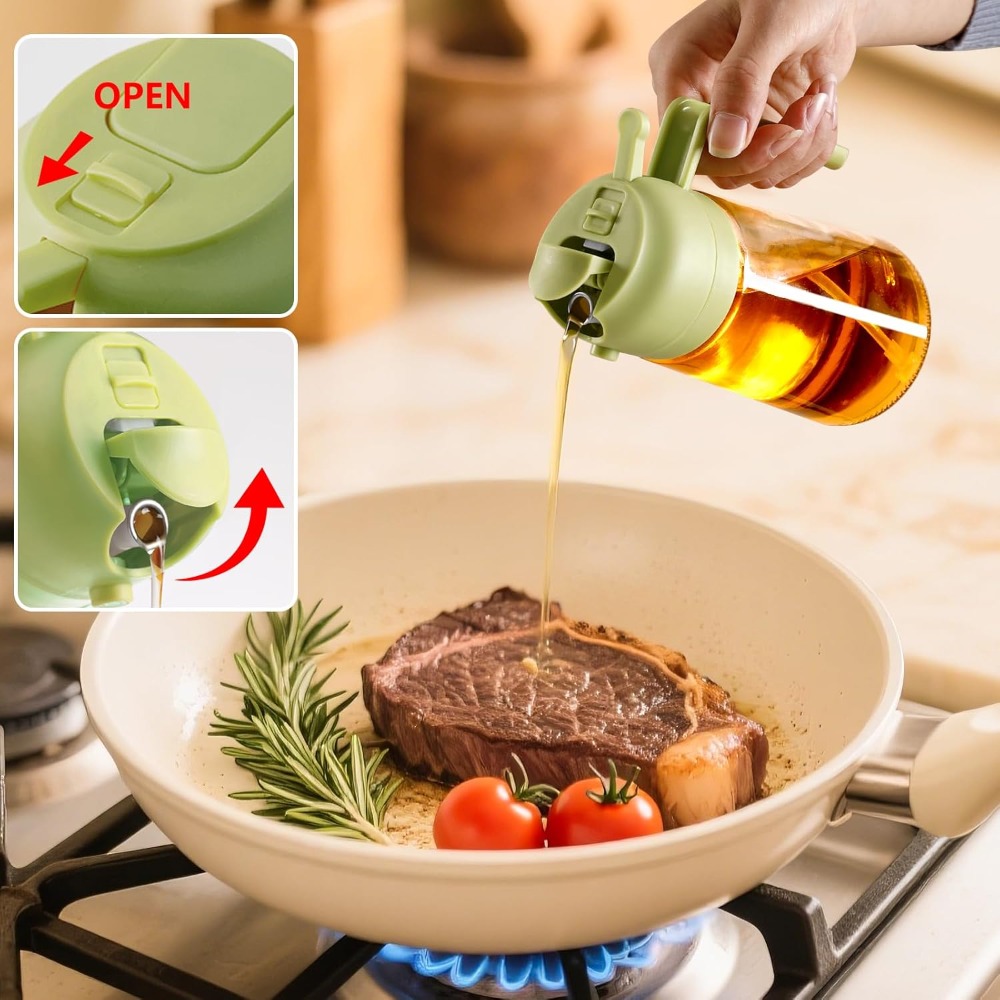 Yeşil Cam Yağ Spreyi ve Dağıtı - Kitchen.Baking Labels incelemesi ve fiyatı