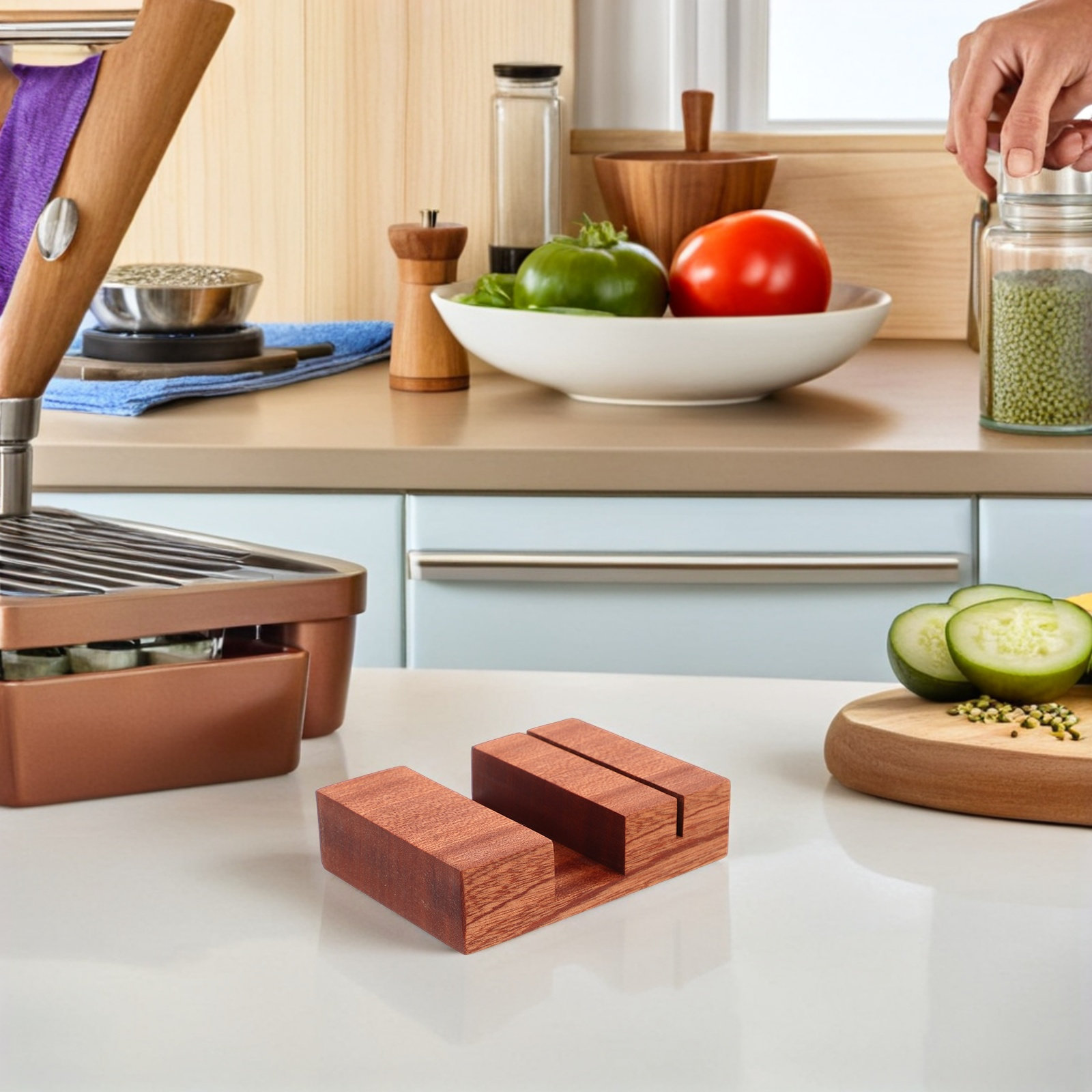 Ahşap Tencere Kapağı Tutucu Ay - Kitchen Baking Sheet Organizer incelemesi ve fiyatı