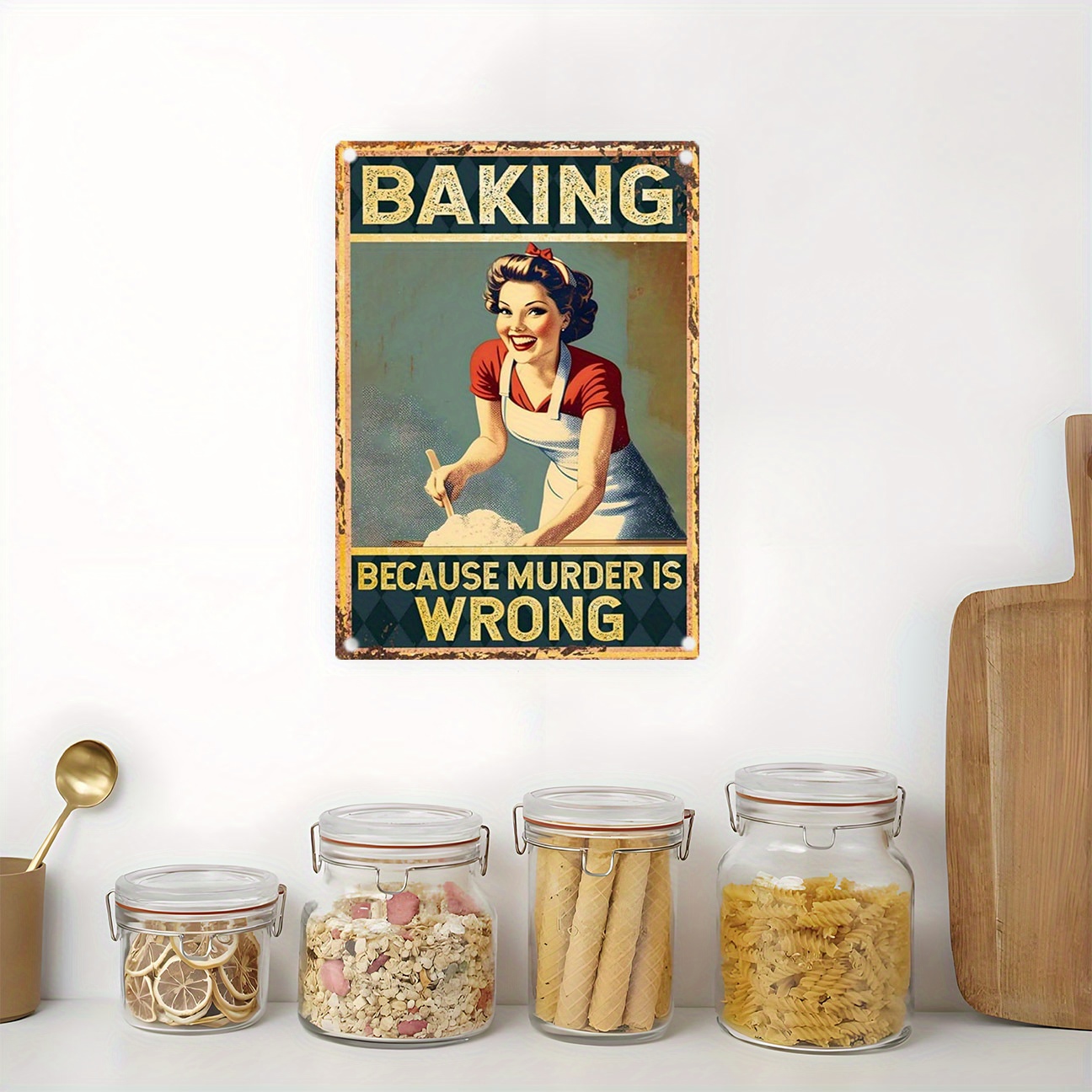 Vintage Komik Fırıncılık Sözü  - Kitchen Baking Quotes incelemesi ve fiyatı