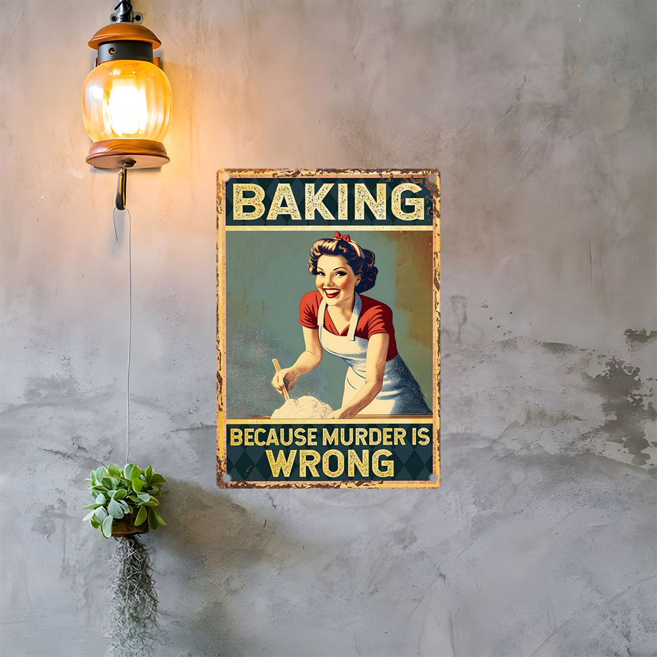 Vintage Komik Fırıncılık Sözü  - Kitchen Baking Quotes incelemesi ve fiyatı